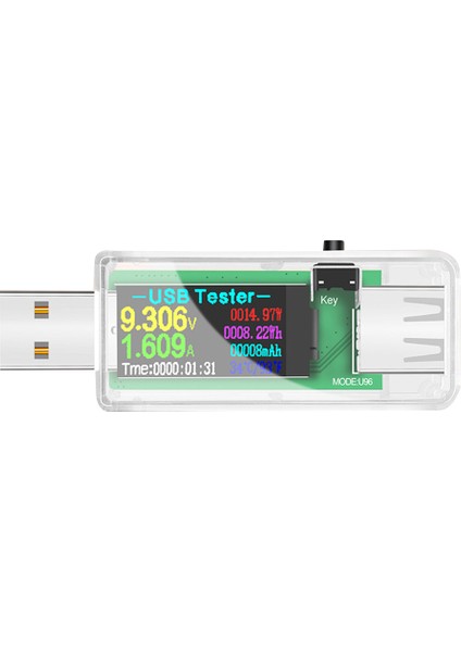 1 Parça Multimetre Test Cihazı U96 Yüksek Hassasiyetli USB 3.0 Test Cihazı IPS Renkli Ekran Dijital Multimetre Gerilim ve Akım Monitörü (Yurt Dışından) fırsatları