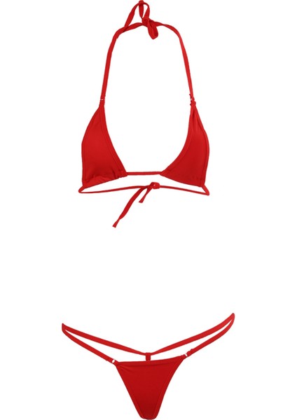 Mayo-4* Mayo Bikini-Pembe & Kırmızı (Yurt Dışından)