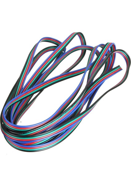Bradoo- 1 Adet 15M 0.1mm Bakır Lehimleme Lehim Emaye Makara Tel Rulo Bağlantı ve 1 Adet 4 Pins Kablo Konektörü Uzatma Kablosu Ayırıcı Rgb / Rgb 3528 5050 LED Şerit Işık 3m (Yurt Dışından)