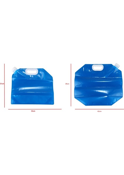 Bradoo- 2 Parça Katlanabilir Su Bidonu 5 Litre/10 Litre Mavi (Yurt Dışından) fırsatları