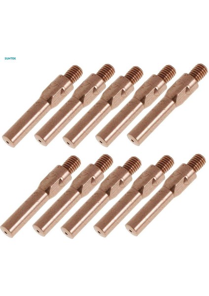 2X10 Adet Kırmızı Bakır Gaz Korumalı Kaynak Kaynak Kaynakçı Kontak Memesi 1.2mm (Yurt Dışından)