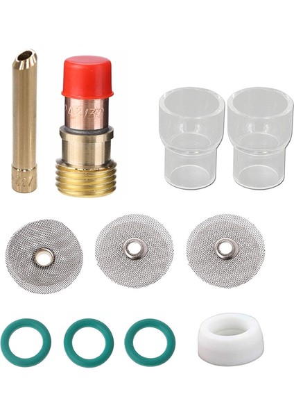 Tıg Kaynak Torcu 3/32 Inç 2.4mm Gaz Lensi 12 Pyrex Fincan Kiti, Wp-17/18/26 Için (Yurt Dışından)