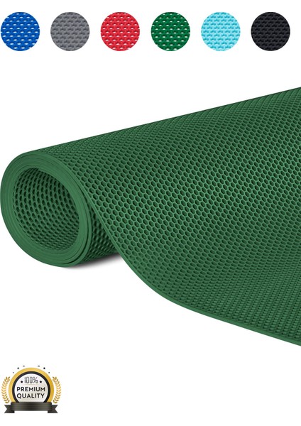Kaydırmaz Yeşil Bal Petek Paspas EN:90cm 90 x 220 cm