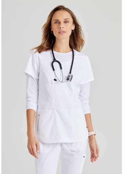 Grey's Anatomy Carly Medikal Giyim Doktor Scrubs Cerrahi Takım Likralı Hastane Üniforması