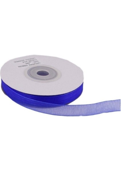 Organze Kurdele 20 mm - 22 Metre Saks Mavi