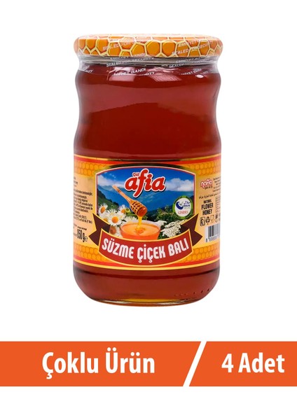 Süzme Çiçek Bal 4X850 gr