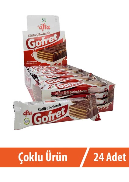 Çikolatalı Sütlü Gofret 24X35 gr