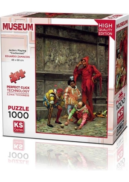 KTYRA52 20662 Jesters Playing Cochonnet 1000 Parça Puzzle -Ks Puzzle