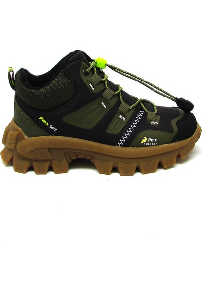 PRMX-1794 Haki Unısex Çocuk Lastik Bağlı Spor Bot