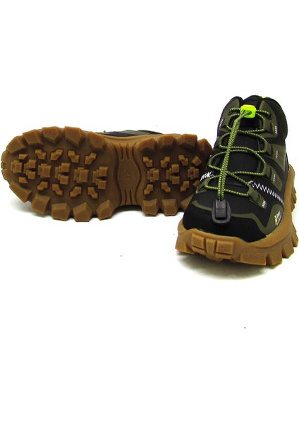 PRMX-1794 Haki Unısex Çocuk Lastik Bağlı Spor Bot