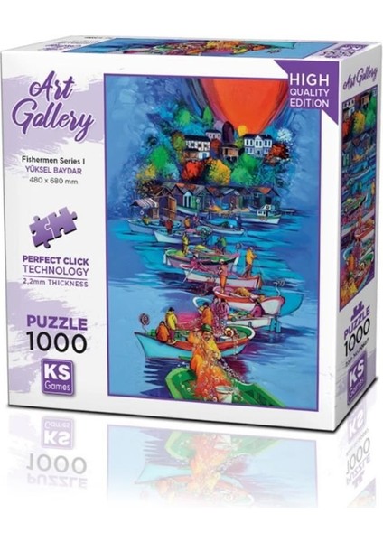 KTYRA52 20687 Fishermen Series I 1000 Parça Puzzle -Kspuzzle