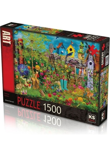 KTYRA52 22009 Yaz Bahçesi Aimee Stewart 1500 Parça Art Gallery Puzzle -Ks Puzzle