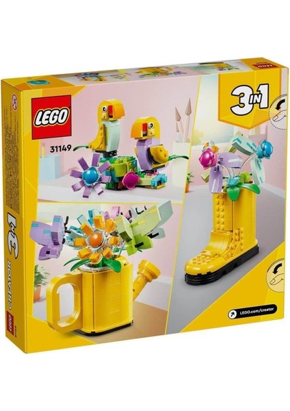 KTYRA52 31149 Lego® Creator 3 Ü1 Arada Sulama Kabında Çiçekler 420 Parça +8 Yaş