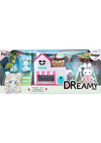 KTYRA52 Bay Dreamy Mi̇ni̇ Tavşan Kaydıraklı Park Oyun Seti̇