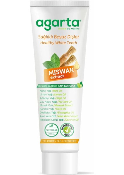 KTYRA52 Agarta Doğal Diş Macunu 100ML Misvak Özlü fiyatları