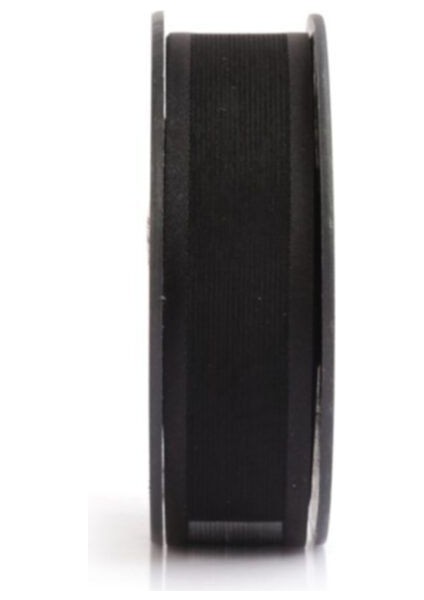 Kenarı Saten Biyeli Şifon Kurdele Siyah 2.5cm X20 mt