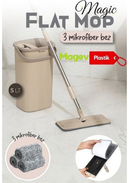 Tablet Mop Paspas 3 Adet Mikrofiber Bez Hediye Mop Paspas Seti