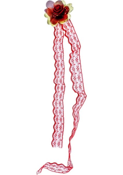 10 Adet Pembe Dantel Kurdelalı Lazer Çiçekli Nedime Bilekliği