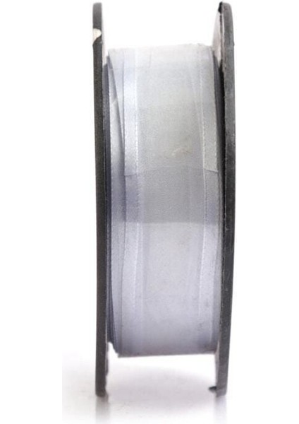 VİP Kenarı Saten Biyeli Şifon Kurdele Beyaz 2.5 cm X20 M