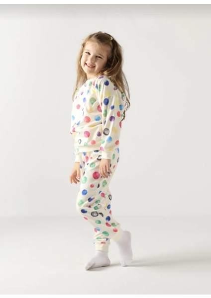 Noktalı Trend Kız Çocuk Alt-Üst Takımı fiyatları