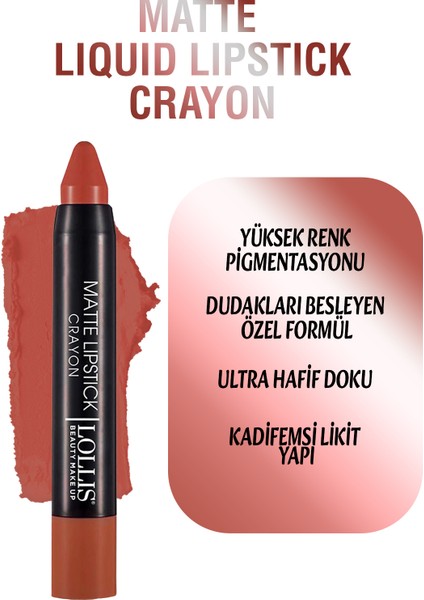 Matte Lipstick Crayon 04 / Mat Kalem Ruj Crayon 04 modelleri