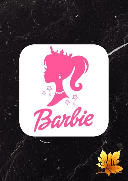 Barbie Baskılı Özel Tasarım Baskılı Mdf Kare Bardak Altlığı