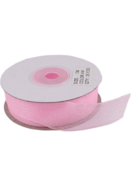 Organze Kurdele 30 mm - 22 Metre Pembe