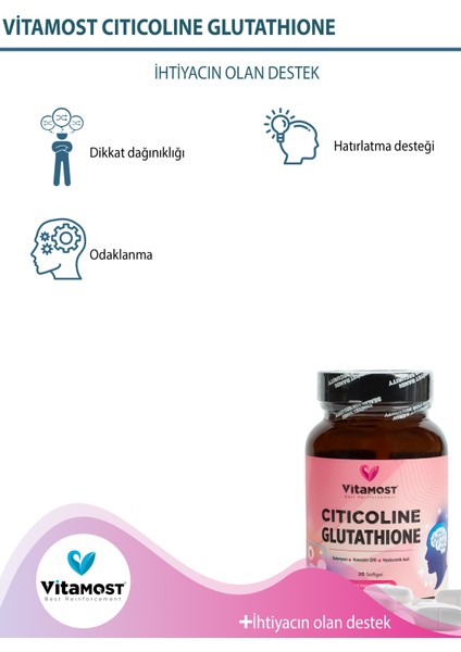 Cıtıcolıne Glutathıone 30 Soft Jel Kapsül