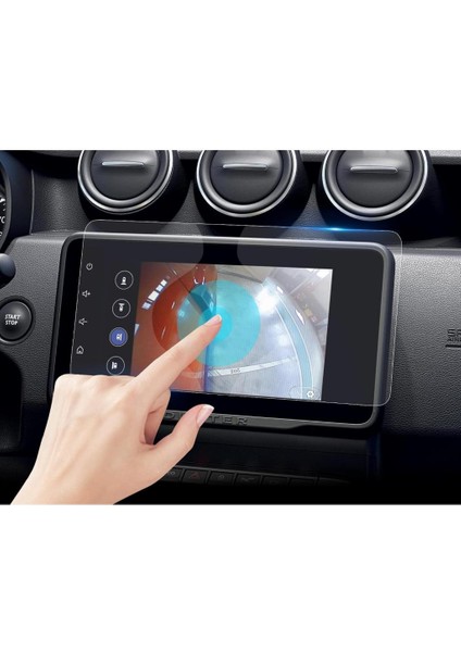 Dacia Duster Multimedya 8 Inç Ekran Koruyucu Navigasyon Şeffaf