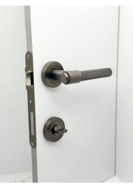 Punch Mat Skoç Füme Rozetli Wc Banyo Kapı Kolu 1 Takım modelleri