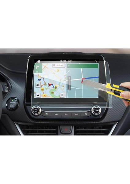 Ford Puma 8 Inç Multimedya Ekran Koruyucu Navigasyon Şeffaf modelleri