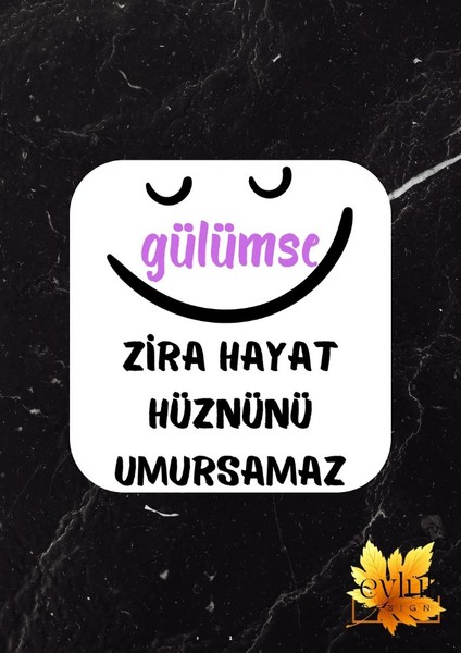 Gülümse Baskılı Özel Tasarım Baskılı Mdf Kare Bardak Altlığı