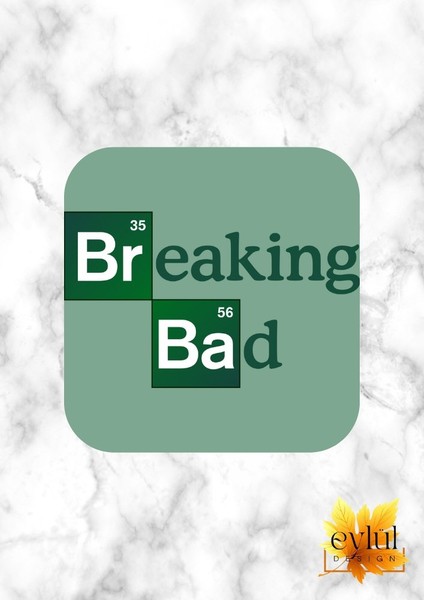 Breaking Bad Baskılı Özel Tasarım Baskılı Mdf Kare Bardak Altlığı