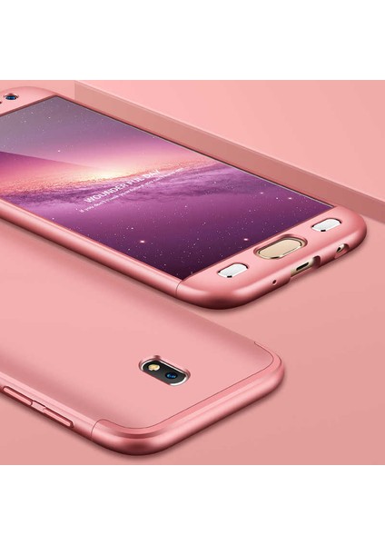 Samsung Galaxy J5 Pro Kılıf 3 Parçalı Parmak Izi Yapmayan Sert Ays Kapak