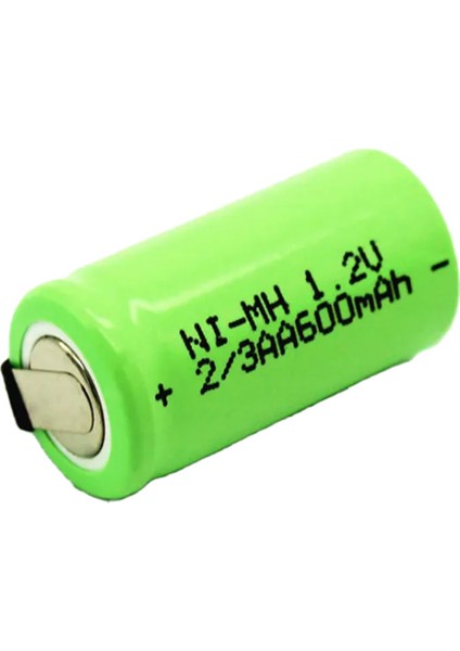 PM-17934 1.2V Nı-Mh 2/3AA 600 Mah Şarj Edilebilir Puntalı Lityum Pil Şarjlı Pil