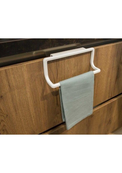 Towel Hanger Dolap Kapağına Asılabilen Havluluk, Havlu Askısı Beyaz