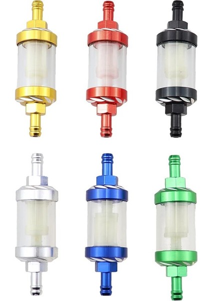 Yeşil 1 Adet Tarzı Motosiklet Benzinli Gaz Benzinli Yağ Yakıt Filtresi Atv Kir Pit Bike Off-Road Araçlar Alüminyum Alaşımlı C Moto Evrensel 8mm (Yurt Dışından) fiyatları