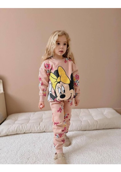 Minnie Mouse Kız Çocuk Eşofman Takım