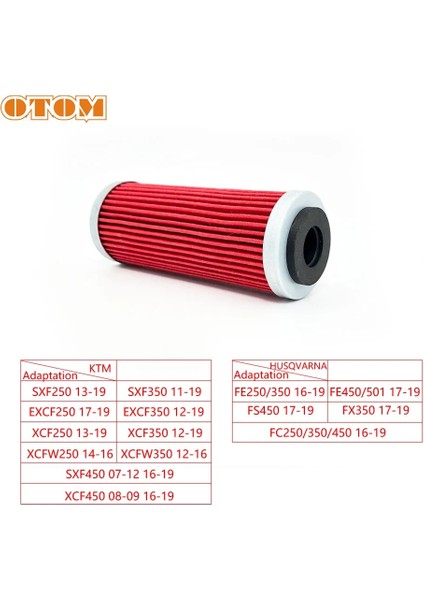 1 Adet Tarzı Otom Motosiklet Yağ Filtresi Yüksek Li Filtre Kağıdı Ktm Husqvarna Sxf Excf Xcf Xcfw Fc Fe Fs Fx 350 Motokros (Yurt Dışından)