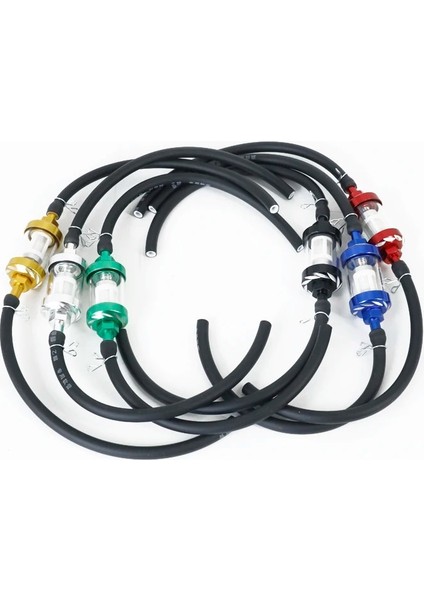 Gümüş Tarzı 8mm Motosiklet Iç Yakıt Filtresi Benzin Filtreleri + 40CM Benzin Yakıt Hattı Hortumu + 4 Klipsli Moto Scooter Dirt Bike (Yurt Dışından) fiyatları