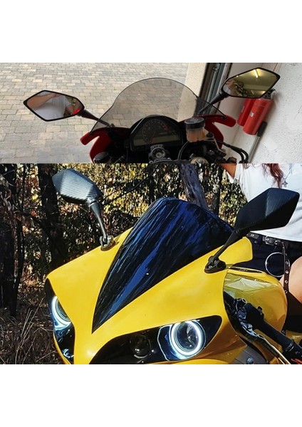 Yamaha Için Yzf R1 R6 R25 R125 R3 R1S R1M FZ6R Aynalar Motosiklet Scooter Dikiz Aynası Karbon Bak (Yurt Dışından)