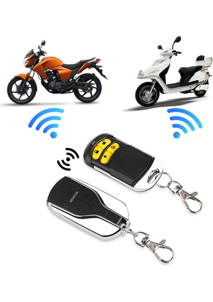 Motosiklet Uzaktan Kumanda Alarm Hırsızlık Önleme Cihazı Akıllı Kullanımı Kolay Scooter Için Su Geçirmez Hırsızlığa Karşı Güvenlik Sistemi (Yurt Dışından)