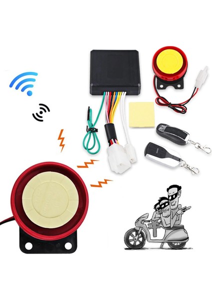 Motosiklet Alarm Sistemi 125DB 12V Hırsızlığa Karşı Güvenlik Alarmı Uzaktan Kumanda Motor Çalıştırma Atv Moto Koruma Honda Suzuki Vb (Yurt Dışından) modelleri