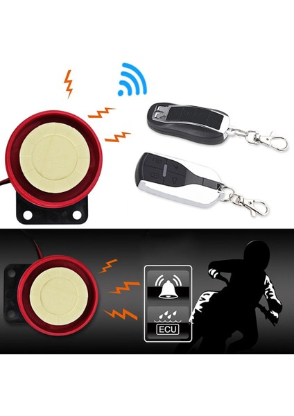 Araba Hırsızlık Güvenlik Alarmı 12V Evrensel Motosiklet Alarm Sistemi Uzaktan Kumanda Motor Çalıştırma Scooter Atv Moto Için Uygun (Yurt Dışından)