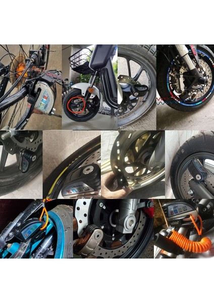 Vk6 Stili Veison Alarm Uyarı Güvenlik Asma Kilit Motosiklet Bisiklet Bisiklet Scooter Motosiklet Fren Güvenlik Disk Kilidi Hırsızlığa Karşı Su Geçirmez (Yurt Dışından) fiyatları