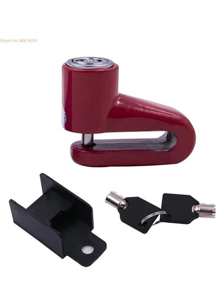 Kırmızı Stil T8WF Hırsızlık Önleyici Disk Disk Fren Rotor Scooter Bisiklet Bisiklet Motosiklet Için Güvenlik Kilidi (Yurt Dışından)
