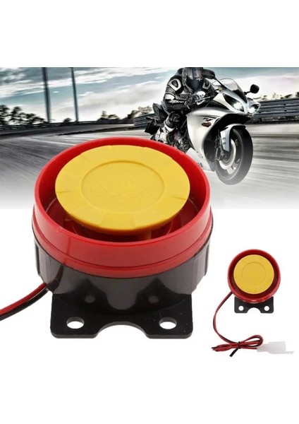 Universal Araç Elektroniği Dc 12V Motosiklet&truck&auto Atv Raid Air Siren Küçük Elektrikli Kırmızı Korna Alarmı (Yurt Dışından)