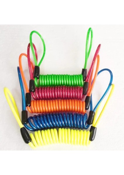 Sarı Stil 120CM Motosiklet Motosiklet Güvenlik Disk Fren Kilidi Yaylı Hatırlatma Kablo Bobini Motosiklet Aksesuarları Malzemeleri Ürünler (Yurt Dışından) modelleri