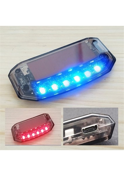 Otomatik Hırsızlığa Karşı Sahte Simüle Solar Titreşim 6-Mavi ve Kırmızı Led'ler Işık Araba Alarmı Güvenlik Flaş Hırsız Caydırıcı (Yurt Dışından)