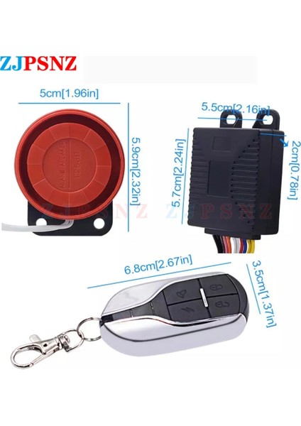 Kırmızı Stil Ebike Alarm Kontrol Sistemi Akıllı Elektrikli Bisiklet Alarm Sistemi Kiti Kilit Scooter Motosiklet Bisiklet Üç Tekerlekli Bisiklet Ebike (Yurt Dışından) fiyatları